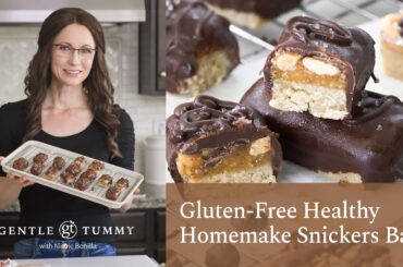 BEST Gluten-Free Healthy Homemade Snickers Bars | Easy & Naturally Sweetened | Better Than Original!