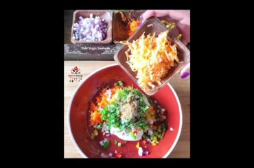 Healthy Dahi Veggie sandwich #weightlossfood #lunchsandwich #kidfriendlyfood #sandwichlover