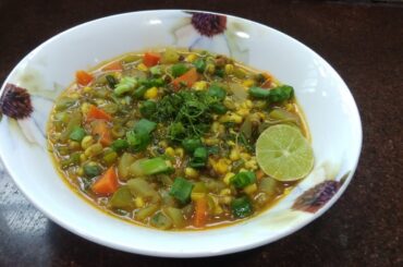 Veggie lentil stew | Sprouts recipe | Weight loss recipe | Vegan recipes | Easy healthy recipes