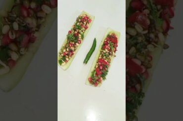 sprouted Moong cucumber Healthy salad #shortvideo #viral #cooking