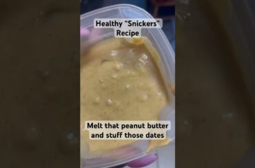 Healthy Snickers Recipe #healthysnacks #dates #yummy