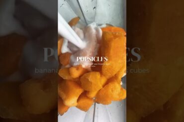 Easy healthy recipe! Homemade fruit popsicles #shorts #healthyrecipes #healthyfood