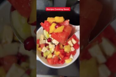 Healthy Breakfast Recipe For Weight Loss | Mixed Fruit Feta Salad Recipe #shorts #healthy #salad #yt
