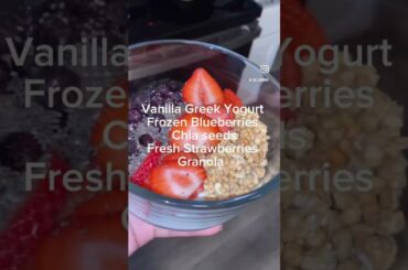 High Protein Snacks | Yogurt | Strawberry | Yogurt Parfait | Healthy Snack Recipes