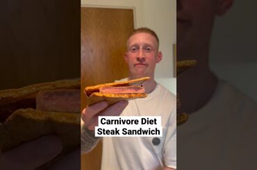 Carnivore Diet Steak Sandwich #carnivore #carnivorediet #recipe #cooking #health #weightloss
