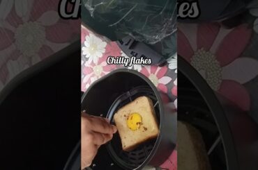 Bread Toast recipe with egg in air fryer| No oil recipe| Healthy Breakfast| #couplegoals #healthy