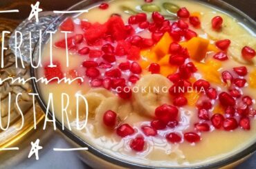 Fruit Custard Recipe | Healthy Desserts | Fruit Salad