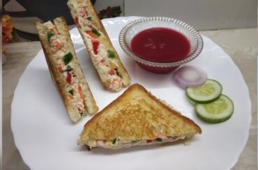 Veg Mayo cheesy sandwich recipe l Healthy and Tasty Tawa cheese sandwich l #trending #viral #share