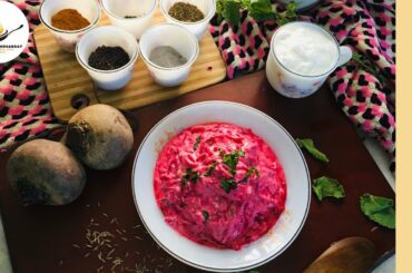 Beetroot Yogurt Salad Recipe | Tasty Healthy and Easy Beetroot Yoghurt Salad | Beetroot Dip