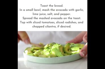 Fast Vegan Snacks - Avocado toast