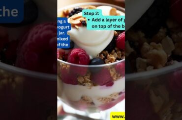 Greek Yogurt Parfait Healthy Recipe Easy Tutorial #shorts #shortrecipes #lowcarbdiet #recipes #shot