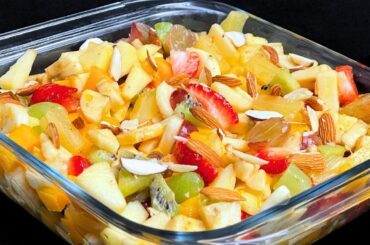 Healthy & Low-Calorie Fruit Chaat recipe by FoodBook