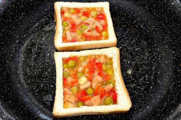 Simple and delicious toast recipes/breakfast & egg  toast recipes/healthy & delicious omelette/ ASMR