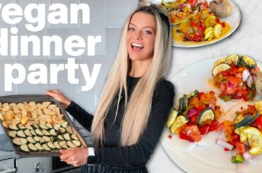 Easy Recipe for a Vegan Dinner Party | Mexican Taco Bar!
