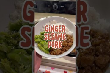 Ginger Sesame Pork | Healthy easy dinner recipe!
