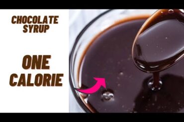 1 calorie chocolate syrup- Low calorie chocolate topping recipe