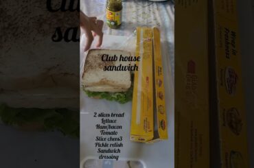 Club house sandwich | Baon ideas | Quick and Easy | Healthy | #yummyfood #quickandeasy #easyrecipes