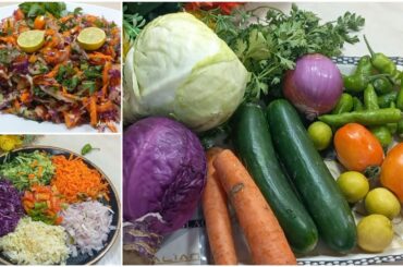 Green Salad | Wight Loss Salad Recipe | Mix Vegetable Salad | Easy & Simple Salad | Ayesha  kitchen