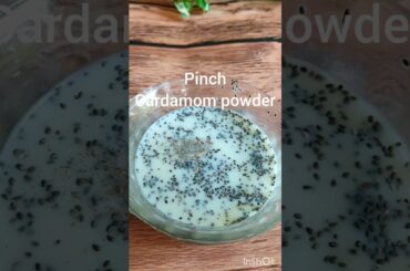 Weight loss recipe for breakfast| Chia seeds pudding|healthy breakfast  #youtubeshorts