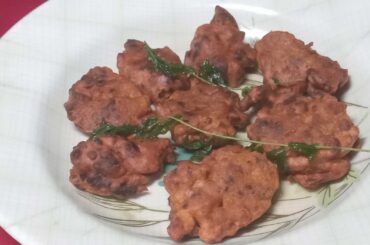 Bitter Gourd Fenugreek Chickpea Fritters/Dinner Recipes/Chickpea Recipes/Bitter Gourd Recipes 1505