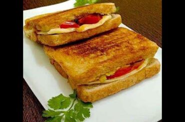 Grilled Panini | Grilled Panini Sandwich Recipe | Grilled Panini Recipe | Grilled Sandwich