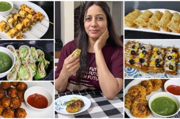 No- Fried Healthy Snacks||Healthy Party Starters||Snacks that you can Eat without Guilt