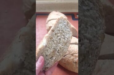 No Knead Healthy Bread Oatmeal,Walnuts and Cashew  Loaf #shortvideo
