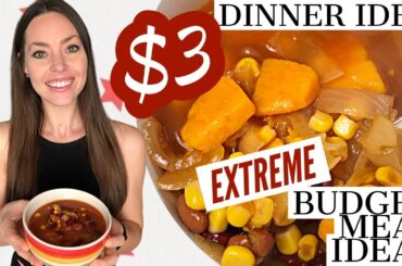 CHEAP HEALTHY MEAL UNDER $3 Affordable & Healthy Meals | Emergency Extreme Budget Meal Ideas