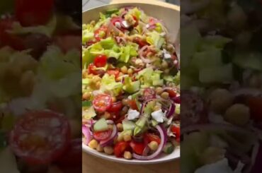 Vegan Greek Salad Jar #recipe #shorts #salad #cookingchannel #cooking #easyrecipe