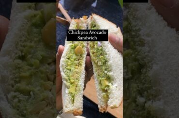 High Protein sandwich in 2 minutes | Chickpeas Avocado Sandwich #shorts #healthy