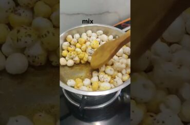 peanuts makhana recipe|diet recipe|healthy snacks| snacks chaat masala| peanuts masala #viral#shorts