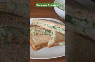 Easy And Healthy Cucumber Sandwich #cookind #cooking #sandwich #cucumber #healthy #subscribe #shorts