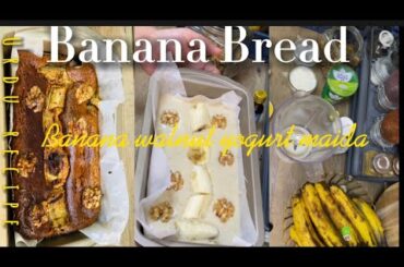 Easy Tasty Banana Bread Recipe | How to bake banana Bread with walnut|| Healthy Banana Bread Recipe
