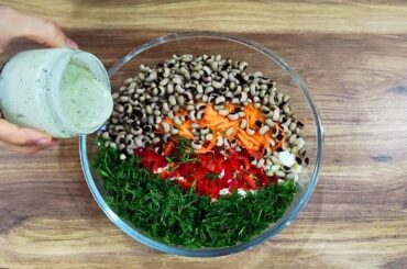 LOSE WEIGHT WITH THIS HEALTHY SALAD RECIPE ! VEGAN RECIPE, ASMR