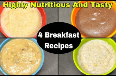 Baby Food Recipes For 6 Months To 3 Years | Breakfast Recipes For Baby | Kids Food Bites