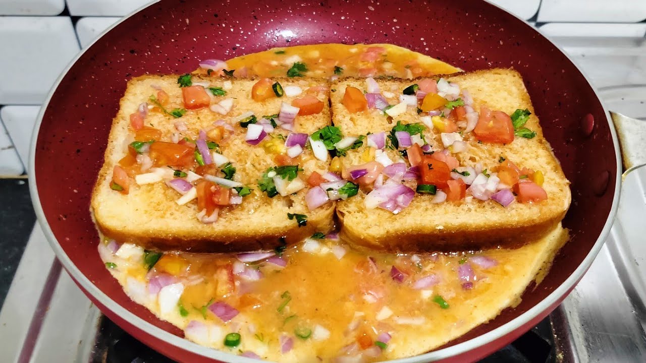 Bread Omelette Recipe | Street Style Bread Omelette | Healthy Breakfast Recipe | Vegetable Omelette Bread Omelette Recipe | Street Style Bread Omelette | Healthy Breakfast Recipe | Vegetable Omelette