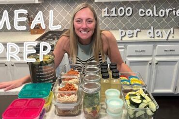 HEALTHY MEAL PREP FOR THE WEEK! 1,100 Calorie per day meal prep! #mealprep