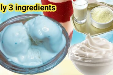 Ice Cream Recipe by cooking in different styles | Homemade white Ice Cream | only 3 ingredients
