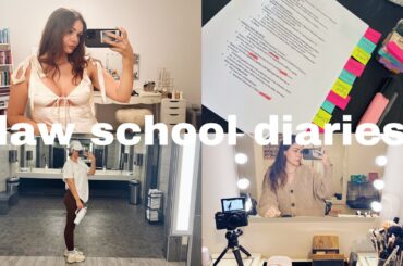 LAW SCHOOL DIAIRES: grwm for class, studying for finals, healthy lunch recipe & more | Meg Elizabeth