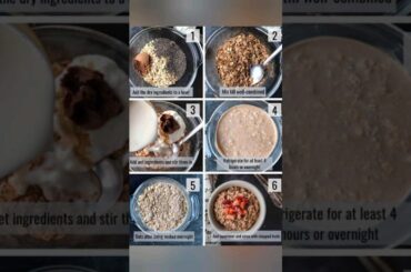 Overnight oats recipe #shorts #youtubeshorts  #oatmealrecipe #bestoatsrecipe #careify