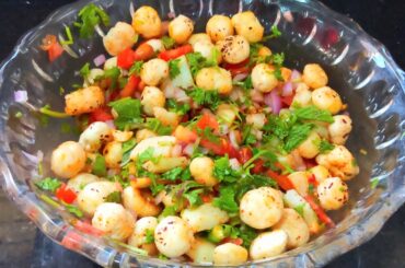 Makhana chaat recipe|Protein salad for weight loss|Healthy snacks recipes|Healthy foxnut bhel recipe