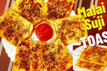 Malai Suji Toast | Healthy breakfast recipe | Crispy Suji Toast