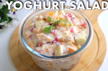 Yoghurt with Fruit Mix / Best Breakfast for Weight loss / Yoghurt Fruits Salad