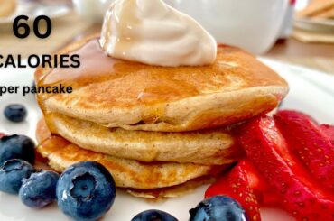 Healthy Pancakes No sugar No flour No Oil - Low Calorie Protein Breakfast