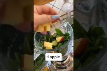 Fat Burning Green Smoothie for Weight Loss & Detox Breakfast Smoothie -Intermittent Fasting Smoothie