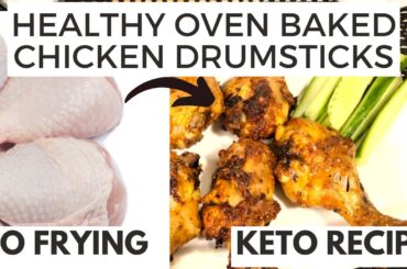 NO FRY Chicken Drumstick Recipe For Weight Loss | Healthy Chicken Drumsticks | Easy Keto Dinner