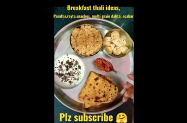 breakfast thali ideas, healthy breakfast recipes,#shorts, #breakfastideas