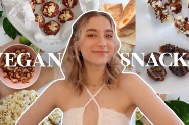 6 VEGAN SNACK IDEAS (easy & healthy)