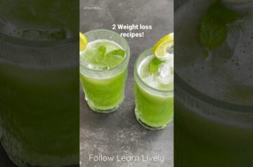 2 Weight loss Recipes | Kheere ka sharbat for glowing skin & weight loss | Weight loss Raita #shorts