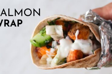 Mediterranean Salmon Wraps Ready in around 30 Minutes | Healthy Salmon Recipe